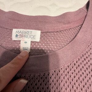 Market & Spruce Women's Sweater - Dusty Pink